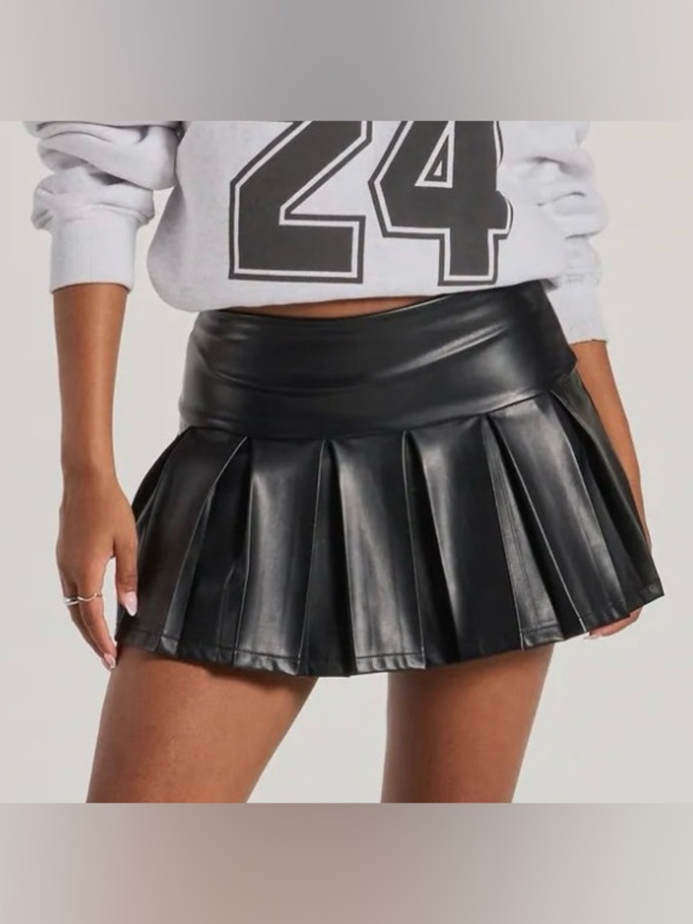 Windsor Faux Leather Skort